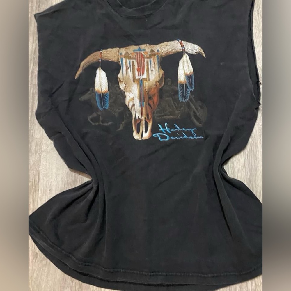Harley Davidson tank Western logo graphics xl